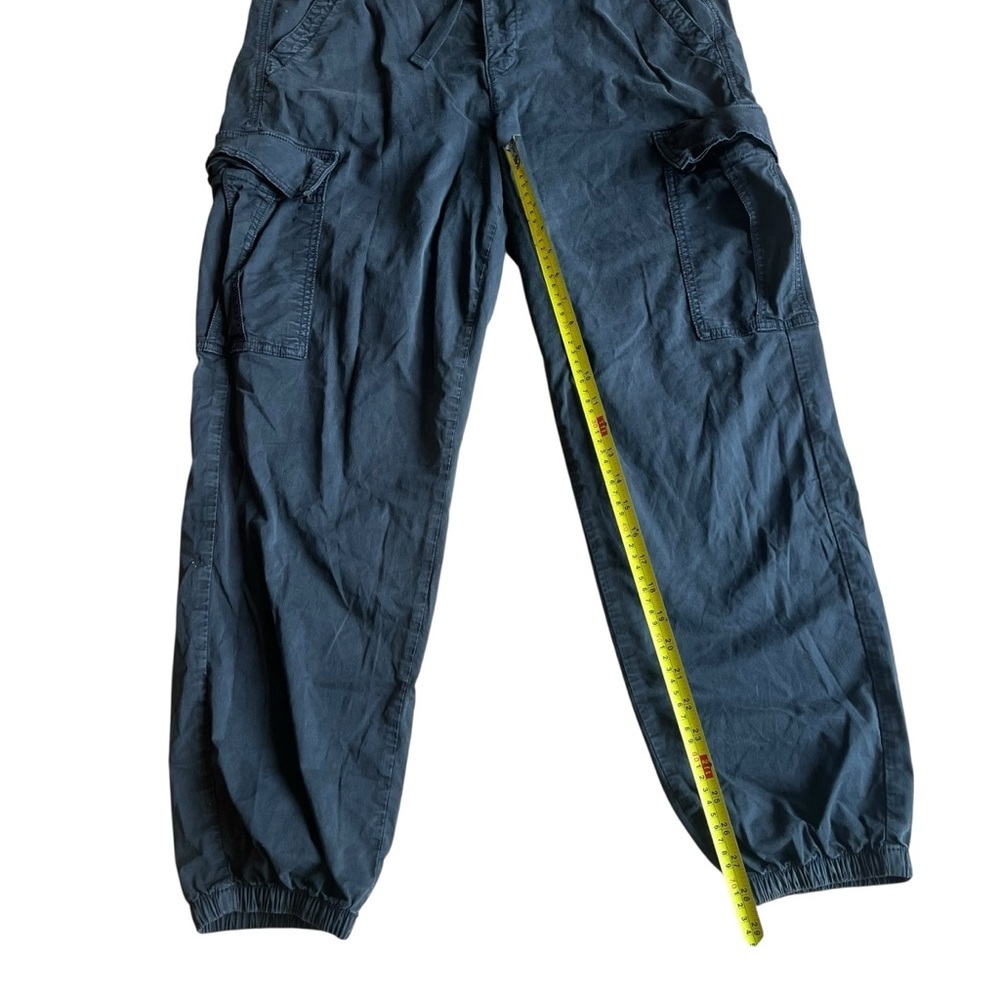 American Eagle Cargo Jogger Pants Women’s Size 14 Black Stretch Utility Pockets - Picture 3 of 10